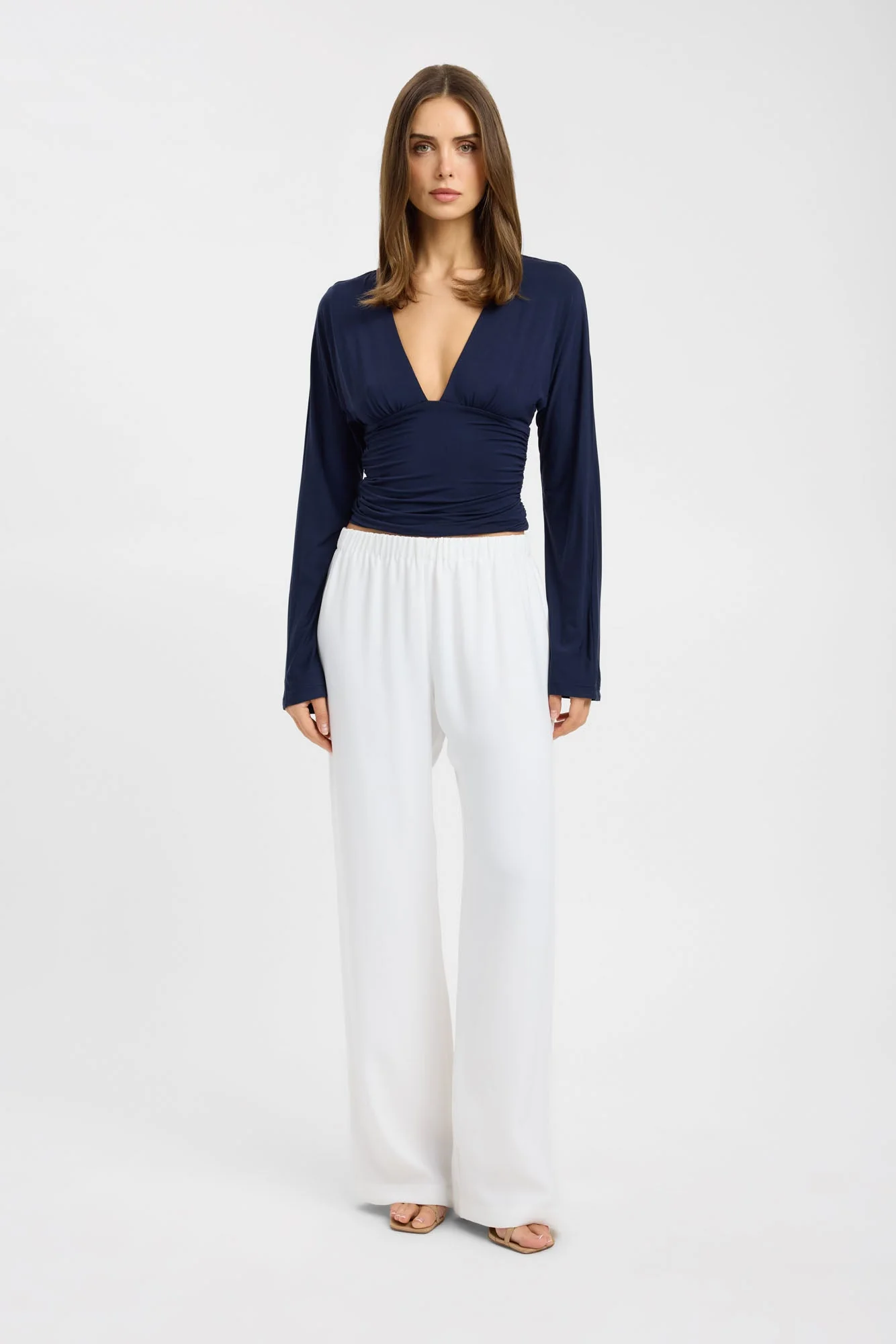 Blue Long Sleeve Tops
